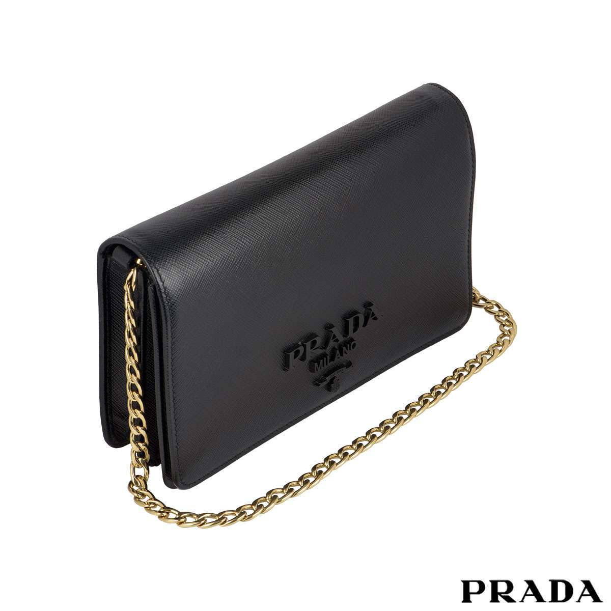 Prada Black on Black Cross Body Bag | Rich Diamonds